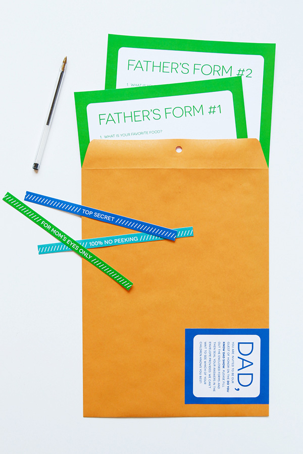 Father's Day DIY: Do You Know Dad?