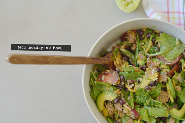 Taco Time! Taco Salad Recipe + Meatless How-To