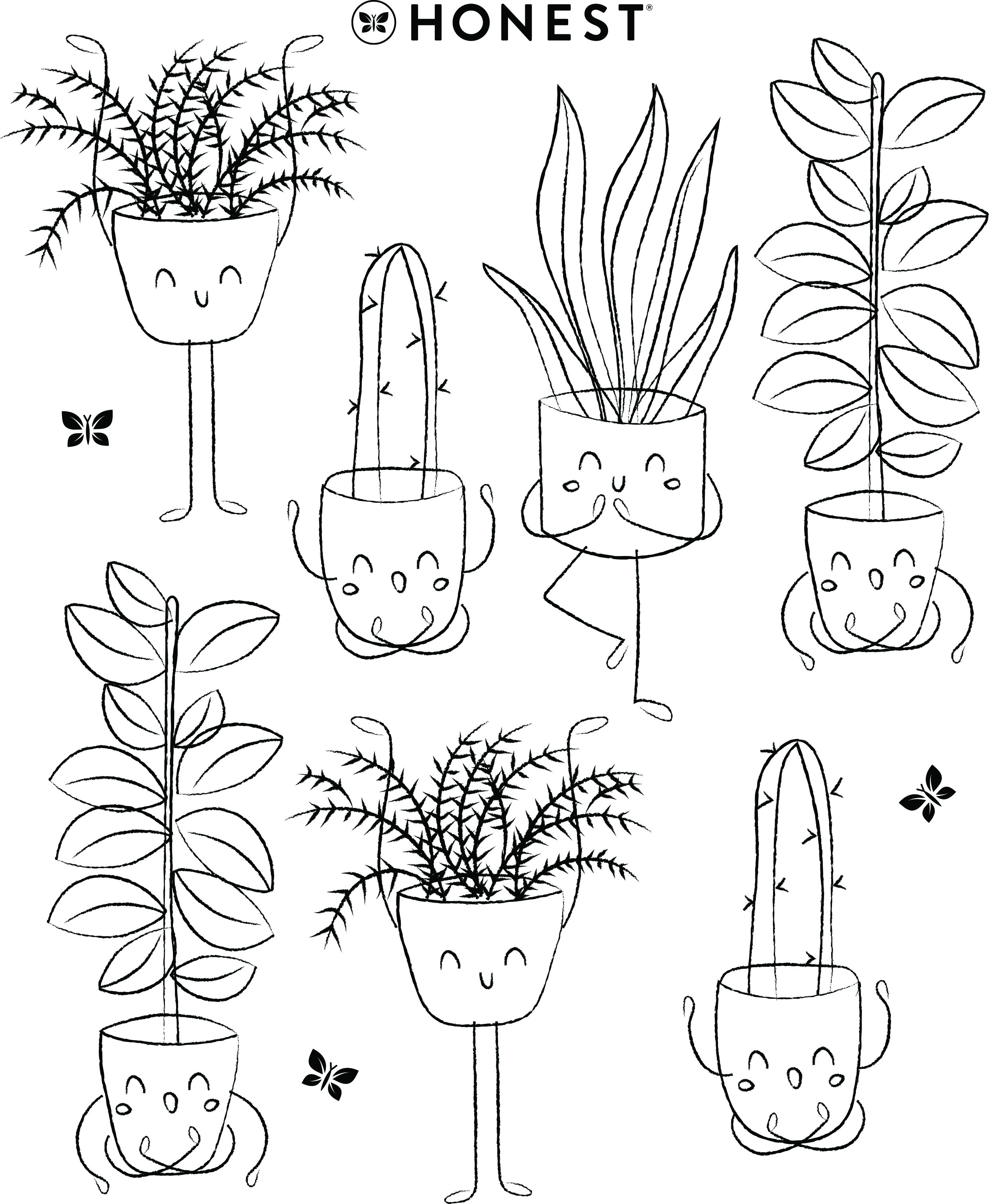 Coloring Book C is for Cactus
