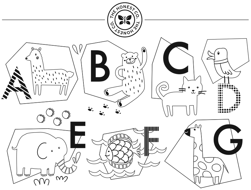 abcs coloring page