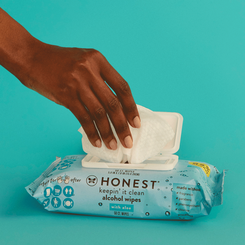 Sanitizing Alcohol Wipes, 100 Count, Free + Clear